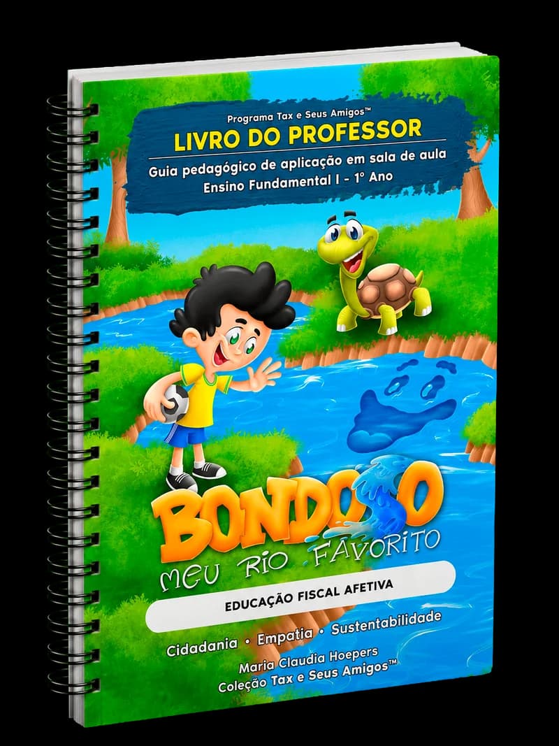 Capa do Livro do Professor do Programa Tax, 1º ano — Bondoso, meu rio favorito